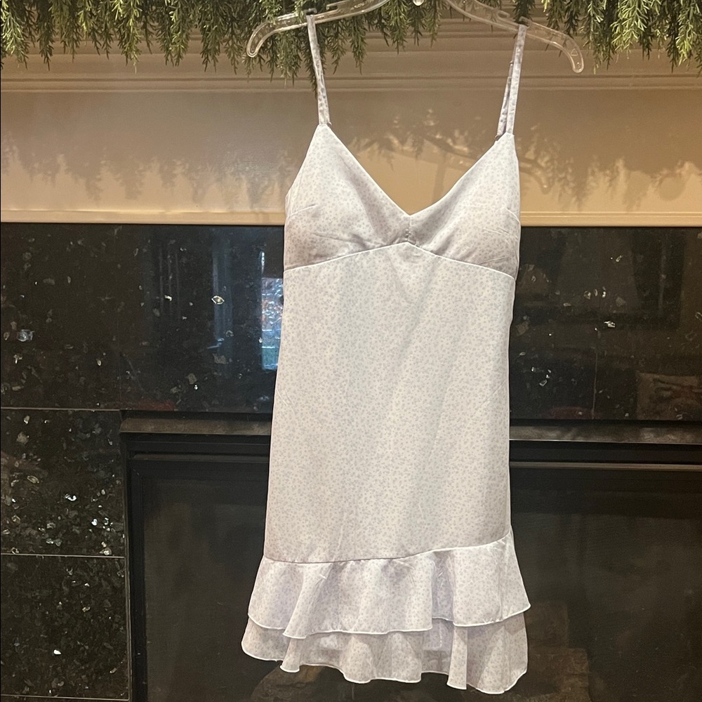 Hollister Light Blue dress with Ruffle Hem size small